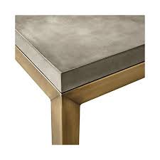 Parsons Concrete Top Brass Base 48x16 Console Crate And Barrel In 2020 Coffee Table Crate And Barrel Rectangular Coffee Table Coffee Table