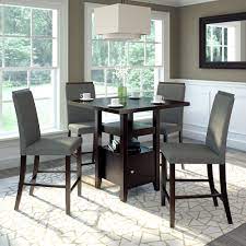 Consider adding a china cabinet & hutch to store essentials or showcase your favorite crystal and dishware. Corliving Bistro 5 Piece 36 Inch Counter Height Rich Cappuccino Dining Set Pewter Grey The Home Depot Canada