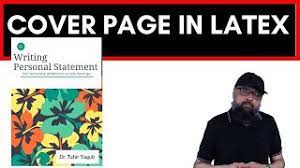 \author{your name} \date{\today} \title{my title} where your name, and my title are changed with whatever you want to add, and \today is a command that tells latex to print todays date. Inserting Cover Page Pdf In Latex And Image On Title Page Youtube