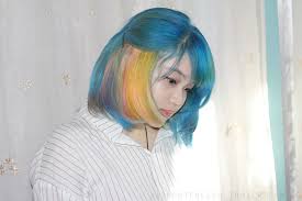 For the best results, we suggest bleaching your hair first. Hair Tutorial La Riche Directions Atlantic Blue