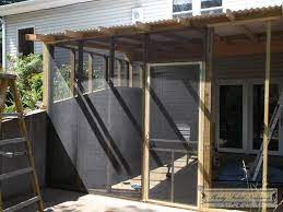 A New Room To Enjoy Building The Screened In Porch Slowly Faded Treasures House With Porch Screened In Porch Diy Screened In Porch