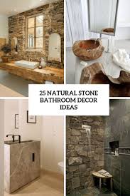 Inspire your bathroom remodeling project by viewing the best granite bathroom ideas. 25 Natural Stone Bathroom Decor Ideas Shelterness