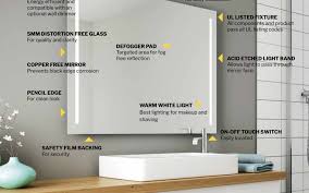 The beautiful ashburn 23 in. X 10 Multiplier On Fleurco Luna Lighted Mirrors And Med Cabinet Displays