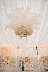 55 Eye Catching Feather Wedding Ideas For 2016 Feather Centerpiece Wedding Gatsby Wedding Decorations Feather Wedding