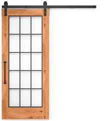 I've talked about interior door style options before, but i want to revisit the topic just one more time before i make my final decision because i actually so, once and for all, i want your input on this issue. Farmhouse French Full Glass Barn Door Rustica
