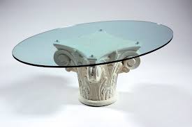 Napoleon iii coffee table brass base. Coffee Table With Greek Style Base Idfdesign
