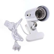 Reptile Ceramic Heat Uvb Uva Bulb Lamp Holder Aquarium Lighting E27 Base Lamp Clip Holder For Fish Tank Turtle Li Aquarium Lighting Lizard Habitat Lamp Holder