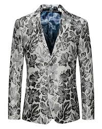 Home>men's tops>men's blazer>legible slim fit blazer men new arrival mens blazers floral prom dress blazers elegant wedding blazer and suit jacket men. Mens Floral Blazers Buy 2021 New Luxury Patterned Blazers Pilaeo