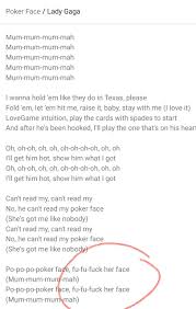 Check our complete grammar explanation and do the online exercises. Poker Face Lyrics Album On Imgur