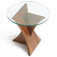 Planes Round Glass Top End Table By Copeland Furniture At Lumens Com In 2020 Glass Top End Tables Wood Side Table Diy Wood Table Design