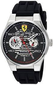 Canvas is a durable material that's known for its versatility in terms of aesthetics. Men S Scuderia Ferrari Speciale Rubber Band Multifunction Watch 830429 0830429