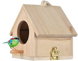 Fit the bottom loosely to allow for ventilation. Amazon Com Wooden Bird House Hanging Birdhouse For Outside Garden Patio Decorative Nest Box Bird House For Wren Swallow Sparrow Hummingbird Finch Throstle Garden Outdoor