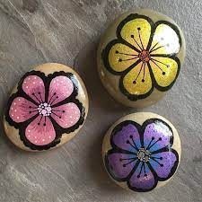 Rockart Posca Paintedstonesofinstagram Paintingstones Paintingrocks Malerpasten Stoneart Hobb Painted Rocks Diy Rock Painting Designs Rock Painting Art