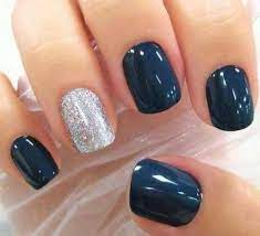 Uñas de gelish color azul marino. Pin On Unas