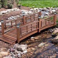 Coral Coast Halstead 8 Ft Garden Bridge With Cap Leds Walmart Com In 2020 Garden Bridge Unique Garden Decor Patio Garden