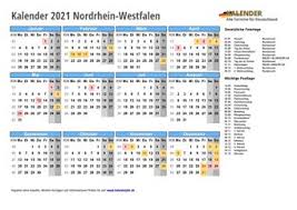 Just free download 2021 calendar file as pdf format, open it in acrobat reader or another program that can display the pdf file format and print. Kalender 2021 Nordrhein Westfalen Feiertage Kw Pdf Excel