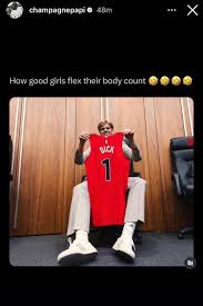 Ballislife.com on X: Drake posted this Gradey Dick pic on his IG  t.coJjXbTQnFN7  X