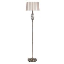 Materials needed for painting light fixtures. Twist Brass Floor Lamp With Champagne Shade