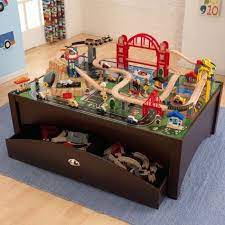Some train tables come with storage spaces that enable the kids to put away their sets or pieces that are not in use to. 23 Trains Sets Train Tables Ideas