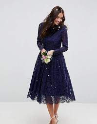 Asos design curve ribbed midi dress with v neck and lace up sleeve detail $32.30 $56. Asos Design Lace Long Sleeve Midi Prom Dress Asos
