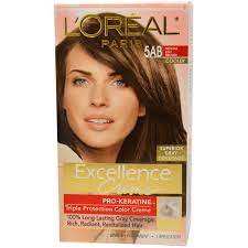 excellence creme pro keratine 5ab mocha ash brown cooler by l oreal for unisex 1 application hair color loreal paris loreal hair color