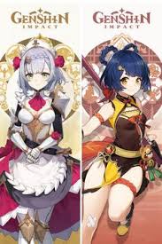 Genshin Impact Details Noelle And Xiangling Lightgames In 2020 Impact Nekomimi Digital Art Girl