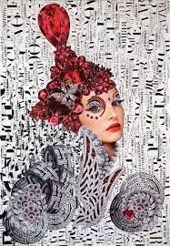 Emilia Elfe Imzali Goz Alici Moda Kolajlari Kolaj Sanat Kolajlari Sanatcilar