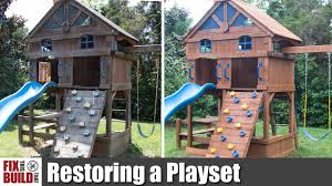 See more ideas about wooden toys, wooden toys plans, toys. How To Restore An Old Wooden Playset Swing Set Restoration Youtube