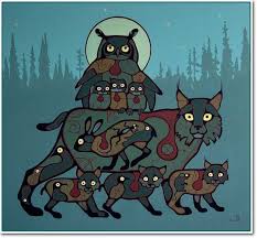 Vasiliy Mushyk Wood Constellation Native Art Black Love Art Mother Earth Art