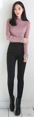 Buy frayed baggy denims at korean fashion store. Korean Casual Outfits Women Novocom Top