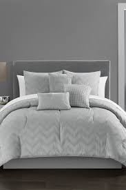 Marlin fish blue multi king quilt set. Chic Home Bedding Aveline Plush Ribbed Chevron Design Queen Comforter Set Grey 6 Piece Set Nordstrom Rack