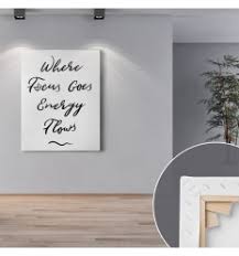 Where focus goes energy flows. Where Focus Goes Energy Flows Auf Leinwand
