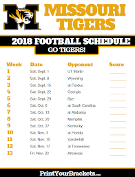 Printable Missouri Tigers Football Schedule Missouri Tigers Football Texas Longhorns Football Longhorns Football