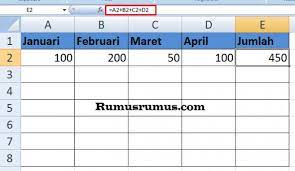 Check spelling or type a new query. Rumus Penjumlahan Di Excel Lengkap Dengan Contohnya