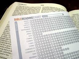 Bible Reading Chart Checklist Of What You Have Read And The