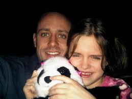 Macie, pandy, and I waiting for planet 51 to start @ danbe…