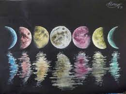 Maybe you would like to learn more about one of these? Image Result For Phases Of The Moon Painting Moon Phase Painting Moon Painting Moon Phases Art