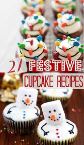 21 Extremely Festive Delicious Christmas Cupcake Recipes Christmas Cupcakes Recipes Christmas Food Desserts Christmas Themed Desserts