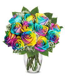 While i always prefer to support small businesses when i can, floral wire services are a great option. One Dozen Wild Rainbow Roses At From You Flowers