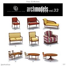 Free 3d Models 177 In 2020 Outdoor Furniture Sets Furniture Sets Home Decor