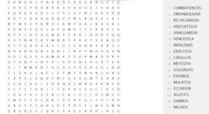 Hacer sopa de letras online. Sopa De Letras Batalla De Boyaca Jugar Y Colorear