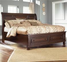 Designed and manufactured by ashley furniture industries. Ashley Furniture Porter Queen Sleigh Bed With Storage Footboard Wayside Furniture Sleigh Beds