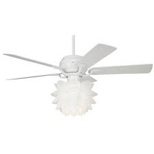 52 Casa Optima Flower Light Kit White Ceiling Fan 11h01 Lamps Plus White Ceiling Fan Ceiling Fan White Ceiling