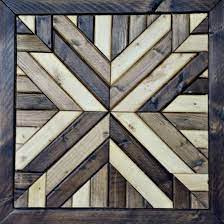 Wood Quilt Square Wall Decoration Reclaimed Wood Wall Art Barn Wood Crafts Wood Diy