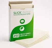 Slick Paper Silicone Release Paper - Legal Size 8.5x14" Fits in Printer