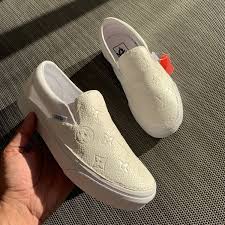 Black And White Custom Vans Slip Ons Shop Vintagewavez Vans Shoes Fashion Slip On Gucci Slip Ons