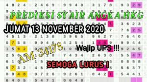Prediksi Hk Jumat 13 November 2020 Kode Syair Hongkong Malam Ini Youtube