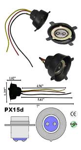 T19 Socket Rubber And Wires Sockets Ledlight Motorcycle Headlight Sockets Rubber