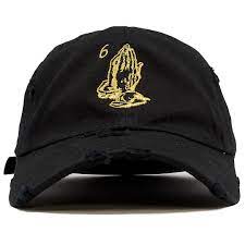 6 God Praying Hands Black Vintage Distressed Dad Hat Dad Hats Hats Black Dad