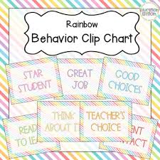 Rainbow Behavior Clip Chart